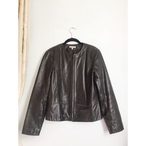 Yvonne Le Marie black leather jacket